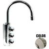 Rubinetto ForHome® 3 Vie Per Acqua Depurata Rubinetto Per Depuratore (colore: Nickel Spazzolato) 3034-NS (or)
