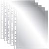 OFITURIA COM0067 Pack 2 - Fundas Perforadas Multitaladro Para Folios, 100 Unidades, Fabricadas En Polipropileno (80 MICRAS) Piel de Naranja