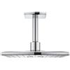 Grohe 26481000 Soffione Rainshower Cosmopolitan 310 a 2 Getti con Braccio a Soffitto, Cromo, 142 mm