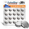 EXTRASTAR CR2032 alkaline 3V non-rechargeable battery batterie a bottone al litio, confezioni da 20