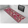 Italian Bed Linen MB HOME ITALY Passatoia con stampa digitale, Hearts, 50X150cm