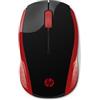 Hp Mouse Hp 200 wireless rosso [2HU82AA#ABB]