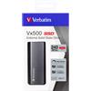 Verbatim SSD Esterno 240GB Verbatim Vx500 Gen.2 Usb 3.1 argento [47442]