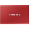 Samsung SSD Esterno 1TB Samsung SSDex T7 USB 3.2 Gen.2 Rosso [MU-PC1T0R/WW]