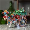 CERAMICHE CALTAGIRONE Carretto Siciliano Ceramica Caltagirone Angurie cm 21