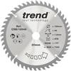 Trend Lama per sega CraftPro Trimming Crosscut TCT, 184 mm x 48 denti x 20 mm alesaggio, punta in carburo di tungsteno, CSB/18548