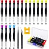 FIXITOK Set Cacciaviti 18Pcs Cacciaviti Phillips Testa Piatta Pentalobe Cacciavite Esagonale Pinzette Set Cacciaviti Magnetici Set Cacciaviti Professionali per Occhiali da Orologi Elettronica