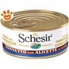 Schesir Cat Tonnetto e Alicette al Naturale - Lattina da 85 Gr