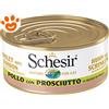 Schesir Cat Pollo con Prosciutto in Brodo di Pollo - Lattina da 70 Gr