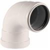 ATI - CURVA 90° IN ALLUMINIO MONOPARETE F/F DN. 60 MM BIANCO 2-96PFF