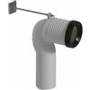 GALASSIA - CURVA TECNICA PER SCARICO PAVIMENTO TRASLATO REGOLABILE DA 6 A 14 CM. 9064