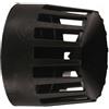 ATI - TERMINALE SCARICO ORIZZONTALE NYLON MASCHIO DN. 80 NERO MM. 10-8S