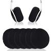 Yizhet Copri Cuffie Lavabile, 6 Pezzi Copri Auricolari in Tessuto Fodere Elastiche per Cuffie, Cover Protettiva Copri Auricolari Antipolvere per Cuffie Auricolari da 6 a 7,5cm / 2.36 a 2.95 (Nero)