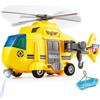 HERSITY Elicottero Giocattolo con Luci e Suoni, 1/16 Aereo Bambini Grande, Regalo per 3 4 5 Anni Ragazzi Ragazze, Colore Giallo