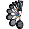 KitchenCraft Kitchen Craft Set di 10 Misurini in Plastica a Forma di Cucchiaio, Silicone, Multicolore