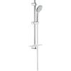 GROHE RELEXA CHAMPAGNE - SET ASTA DOCCIA SOFFIONE A 4 GETTI CROMATO -  28944000