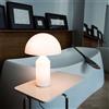 Oluce Atollo 237 lampada da tavolo vetro H. 50