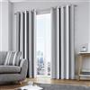 Fusion Whitworth - Copricuscino in 100% cotone, 43 x 43 cm, colore: Grigio, Grey, 46 Width x 72 Drop (117 x 183cm)