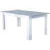 Milani Home tavolo da pranzo allungabile in legno di design per sala da pranzo 140/180x80x75 h