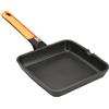 BRA Efficient Orange | Bistecchiera asador liscio, 28 cm, alluminio fuso con antiaderente Platinum Plus, adatto per induzione