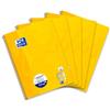 Oxford Quaderno a quadretti, formato A4, 80 fogli, giallo, confezione da 5