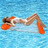 Sinwind Letto Galleggiante, Amaca Gonfiabile 4 in 1, Acqua Estate Nuoto Sedia a Sdraio per Adulti e Bambini (Arancia)