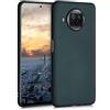 kwmobile Custodia Compatibile con Xiaomi Mi 10T Lite Cover - Back Case Morbida - Protezione in Silicone TPU Effetto Metallizzato petrolio metallizzato