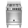 Bertazzoni La Germania AMN664GXV Cucina Gas 4 Fornelli con Forno da 60 cm Acciaio inossidabile