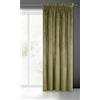 Eurofirany Villa - Tenda in velluto morbido arricciato, 1 pezzo, elegante, liscia, tinta unita, morbida, moderna, classica, per soggiorno, camera da letto, lounge e verde oliva, 140 x 270 cm