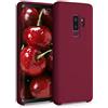 kwmobile Custodia Compatibile con Samsung Galaxy S9 Plus Cover - Back Case per Smartphone in Silicone TPU - Protezione Gommata - rosso rabarbaro