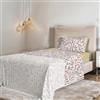 Italian Bed Linen COMPLETO LETTO SINGOLO NO STIRO FANTASY - Prodotto in Italia - Microfibra- Sopra 150x270 cm, Sotto 90x200 cm con Angoli Elastici di 25 cm, Federa 50x80 cm - Sketch