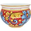 CERAMICHE CALTAGIRONE Portavaso Ceramica Siciliana Caltagirone cm 40