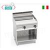 FRY TOP ELETTRICO su VANO A GIORNO con PIASTRA in COMPOUND LISCIA LUCIDA