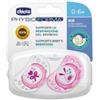 Chicco PhysioForma Air Succhietto 0-6 mesi 2 pezzi rosa