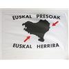 AZ FLAG X_1516 Fodero con Bandiera dei Paesi Baschi Euskal Herrera, 90 x 60 cm