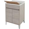 Lavatoio rovere chiaro 2 ante, 60x84x50 cm