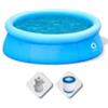 Avenli Pool Piscina Fuoriterra Rotonda 420x84 cm Gonfiabile Prompt Set Avenli Autoportante Azzurra con Pompa Filtro da 1136lth