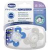 Chicco PhysioForma Comfort Succhietto 16-36 mesi 2 pezzi azzurro