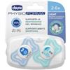 Chicco PhysioForma Light Succhietto 2-6 mesi 2 pezzi azzurro
