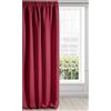 Eurofirany LOGAN Tenda Oscurante Extra Lunga - 1 Unità, Rod Pocket, Fettuccia Arricciatenda, Blocco della Luce, Oscuramento della Stanza, Camera da Letto, Soggiorno, 135x270 cm, Rosso