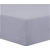 VISION Lenzuolo con angoli matrimoniale, 2 persone, 160 x 200cm con altezza da 25cm, Grigio, 100% Cotone