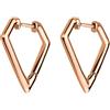 Liebeskind Berlin orecchino a cerchio LJ-0048-E-22 acciaio inossidabile IP oro rosa