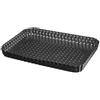VITA PERFETTA Stampo per Torte Perforato Rettangolare - Rivestimento Antiaderente, Fondo Rimovibile (31 x 21 cm) Nero