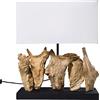 Kare Design Lampada Da Tavolo, Nature Vertical, Bianco/Beige, 43Cm, Legno Naturale, Stile Individuale, Casa Al Mare, Decorazione Mare, Lampadina Non Inclusa
