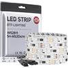 BTF-LIGHTING WS2811 IC=RGB IC Indirizzabile Dream Color Striscia LED 5M 60LED/m 20Pixel/m 300LED 100pixel Non Impermeabile Bianco PCB Flessibile DC12V Effetto Inseguimento per la Decorazione Casa
