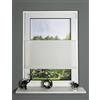 Home Fashion 094500 - 0201 Bianco 130 cm x 100 cm Plissettata, Up & Down, Tessuto, Bianco, 130 x 100 cm