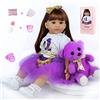 ZIYIUI Reborn 24 Pollici 60cm Bambole Reborn Femmine Silicone Morbido Realistico Reborn Bambola Originali Giocattoli per Ragazzi e Ragazze Regali di Natale Reborn （24 Pollici）