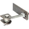 Alberts GAH-ALBERTS 411121 Bandella per cancelli, Acciaio, Grigio, 13.5 x 4.5 x 5.5 cm
