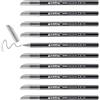 edding 1200 Pennarello colore tratto sottile - grigio argento - 10 pennarelli - punta rotonda da 1 mm - pennarello disegnare e scrivere