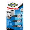 BOSTIK Colla istantanea universale - Super Mini blister - 3 x 1 gr - trasparente - Bostik (unità vendita 1 pz.)